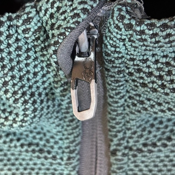 Mens Spyder Quarter Zip Hooded Jacket - Picture 3 of 13